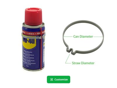 Customizable Spray Can Straw Holder (Parametric)