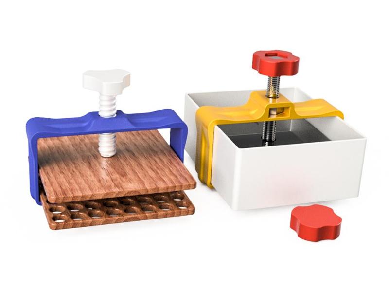 Frame Press fully printable & M10 Design - Tofu, leaves, glue ups, etc.