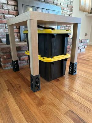 5" IKEA lack table risers