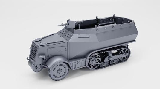 Half-track Unic P107 U 304(F) - Radio+APC versions (Germany+France, WW2)