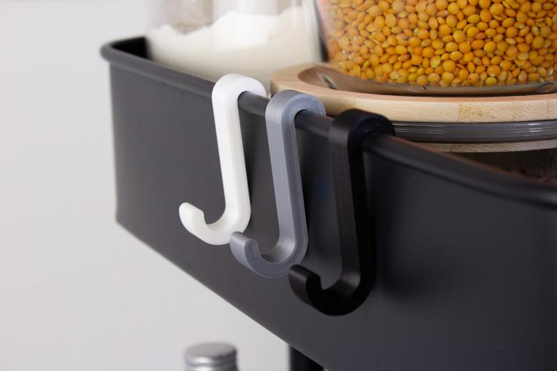 Hooks for IKEA Raskog - Snug Fit