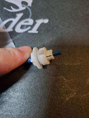 Dry Box Filament Guide Tapered fittings.