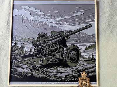 WW2 inspired artillery hueforge