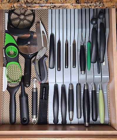In Drawer Knife Rack (Organizer) (Knife Block)