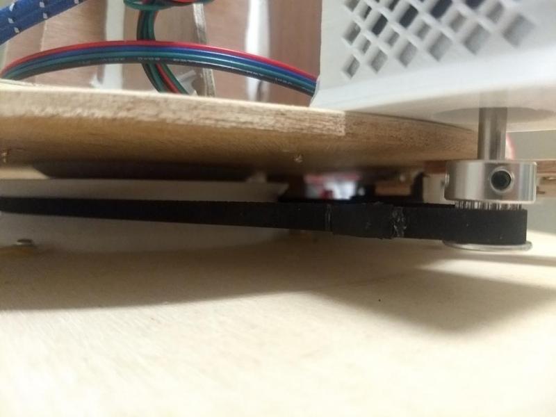 GT2 belt connector for 360° rotation
