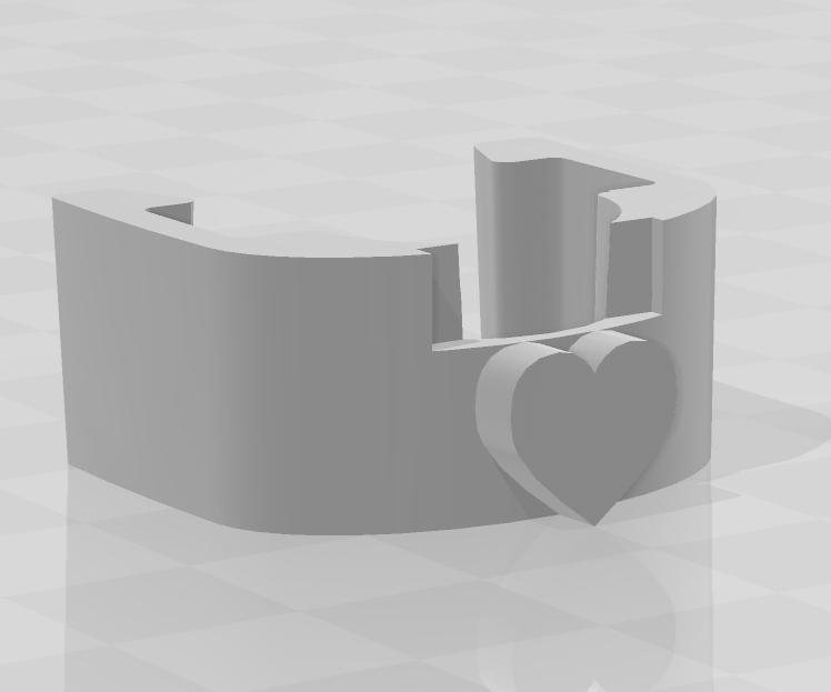 sculpto heart hotend clip