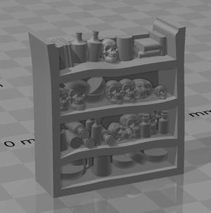 Gothic Grunge Shelf - Stone Skull Studios
