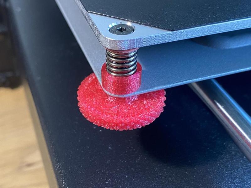Y-Axis Bed Stabilizer Thumbscrew, Guide & Spacers for Duplicator i3