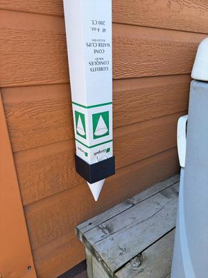 Conical cup dispenser