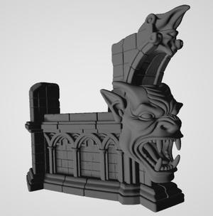 GOTHIC BASE FOR 7" FIGURES