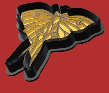Luna Moth Cookie Cutter V1