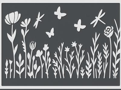 Flower Stencil - Baking - Cooking - Drawing