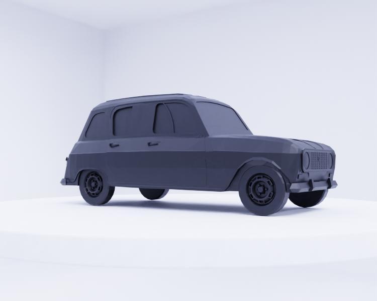 Renault 4L - Classic French Utility Car Model