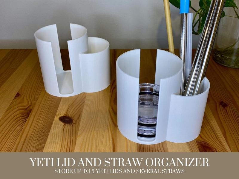 Yeti Lid Organizer V2 | Holds 5 Yeti Lids and Magslider Magnets | Available for small, medium, or large lids