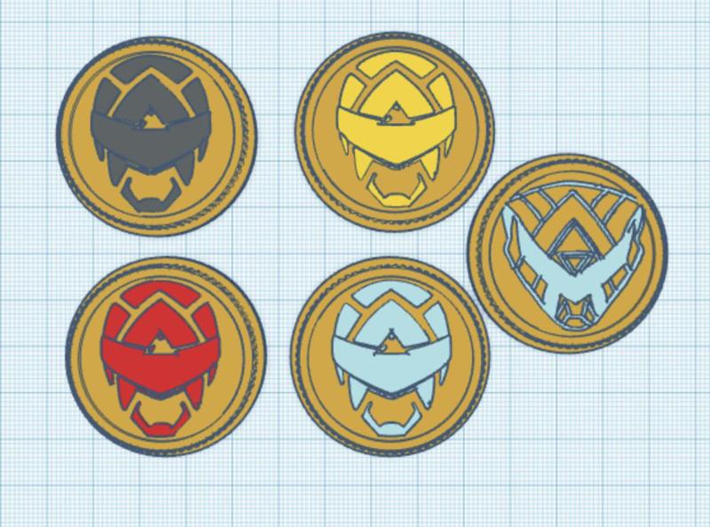 Omega Ranger Helmet Power Coin from Boom Studios