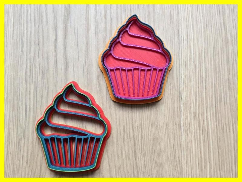 Cupcake Cookie Cutter Playdoh Stamp Fun Gift