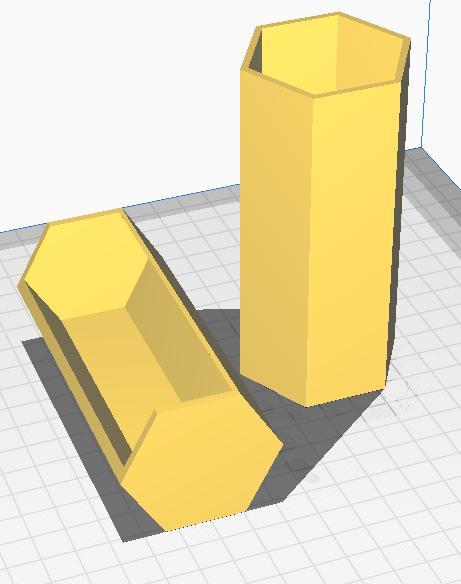 Hexagon Box With Container