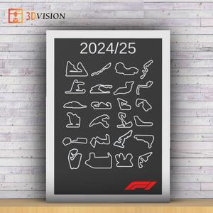 F1 circuits for 2024/2025 season