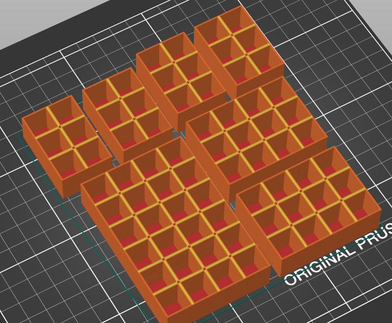 Vial rack - generator - square holes