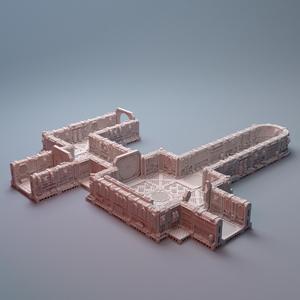 Scifi Grimdark Derelict Warp Runner Modular Corridors 28mm