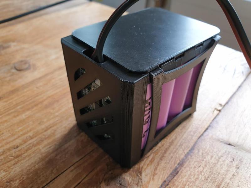 modular 18650 battery and bms holder 3S 4P