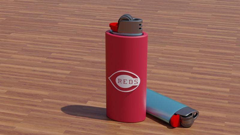 Cincinnati Reds Bic Lighter Case