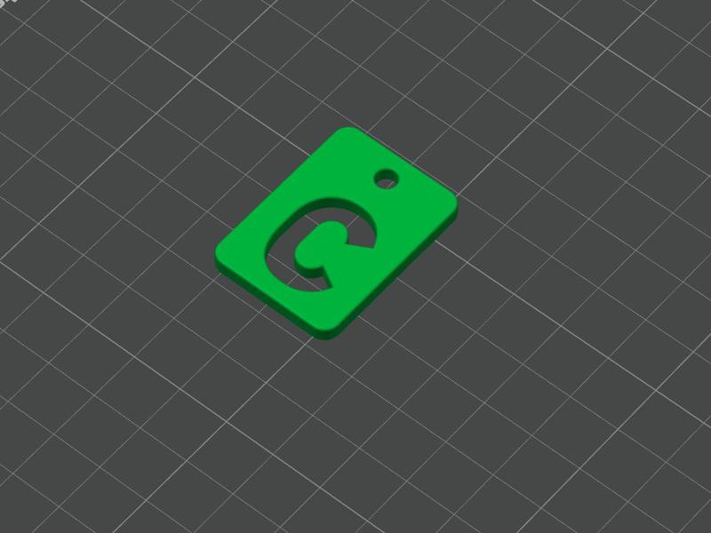 Keychain Letter C