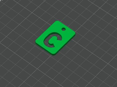 Keychain Letter C