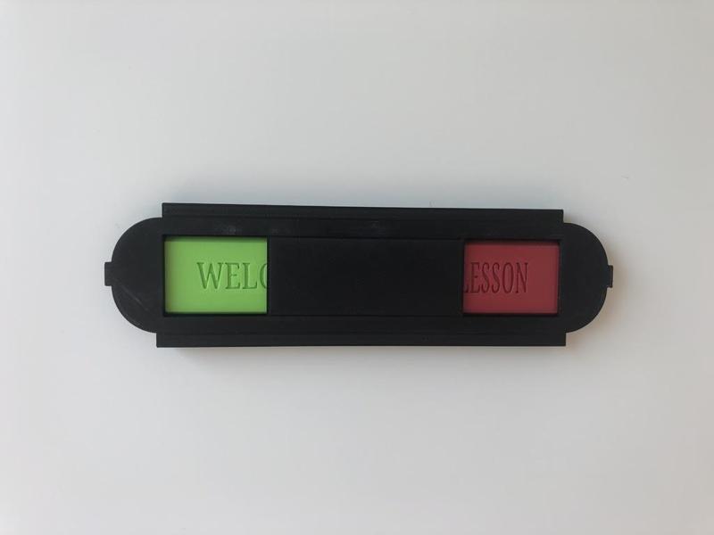 Door sign; Welcome / Video Lesson