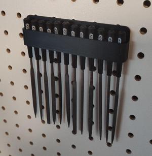 Pegboard file holders x12