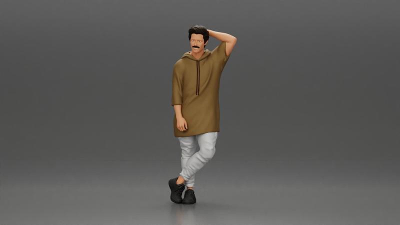 man in a long hoodie is leaning on the car