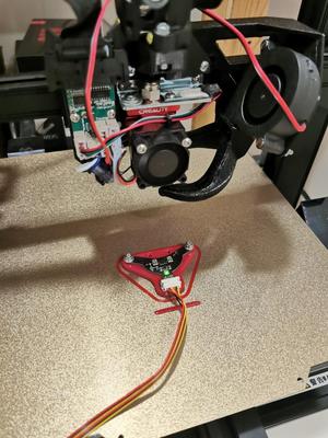 BTT ADXL345 mount with Creality CR6 bed mount holes
