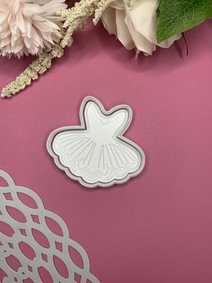 Ballet Dress cookie cutter and stamp