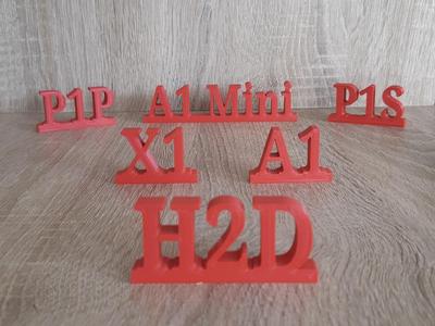 Bambu Lab Printers Plaque
