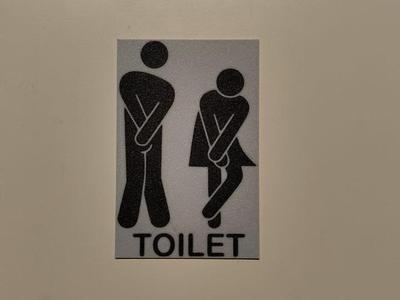 Toilet poster wall art