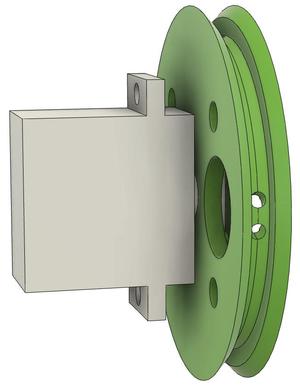 FS90 servo motor wheel