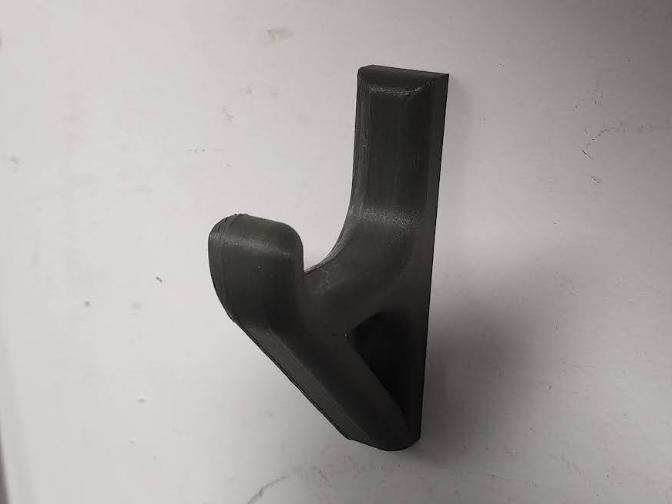 Large wall hook with hidden screws