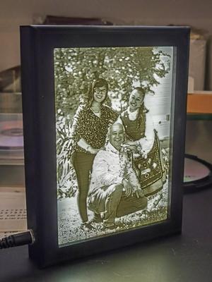 Photo frame for 10.5x15.2 cm Lithophane
