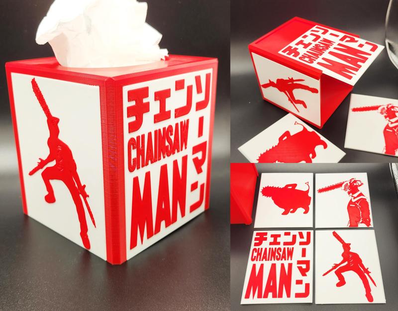 Chainsaw Man Tissue Box Cover