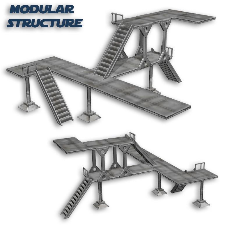 Futuristic scaffolding