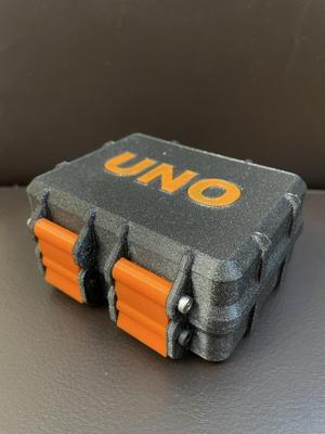 *Custom UNO Card Box - 3D Printable Design - Dual Color, Sliding Tray & Clips