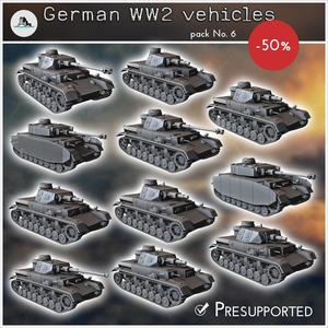 German WW2 vehicles pack (Panzer IV No. 2) - Germany Eastern Western Front Normandy Stalingrad Berlin Bulge WWII