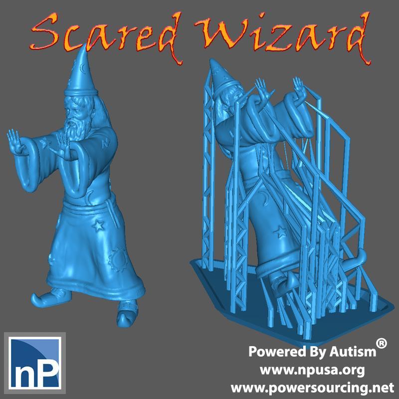 Fantasy Adventurer - Scared Wizard