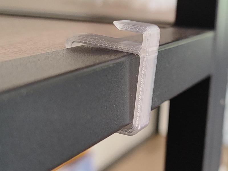 Led light holder for rack profile 20x20mm