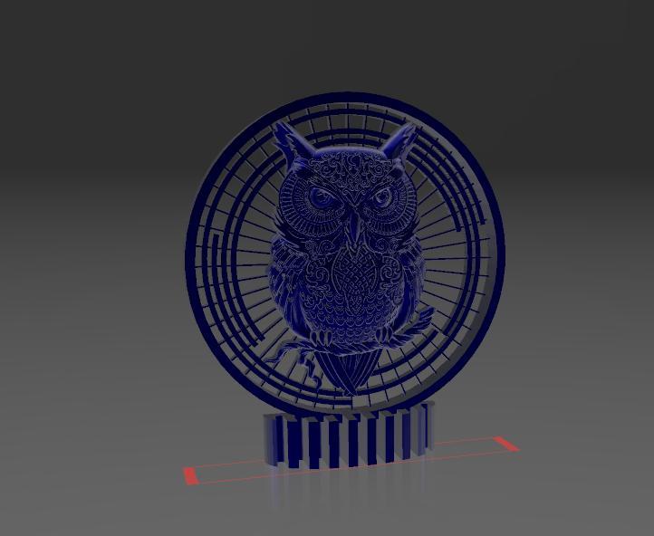 Intricate Owl Guardian - P47 - Decor - Trinket - Quick Print Gift - 3D - NO SUPPORT