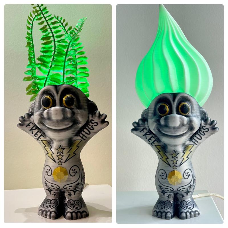 TROLL SWAG LAMP/PLANTER/CONTAINER