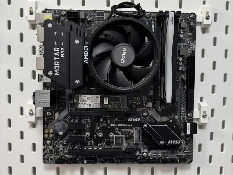 Mainboard Mounting Bracket - IKEA Pegboard Accessory