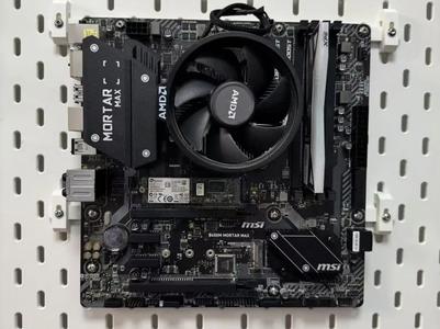 Mainboard Mounting Bracket - IKEA Pegboard Accessory