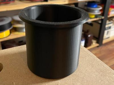 Simple cupholder for arcade machine 