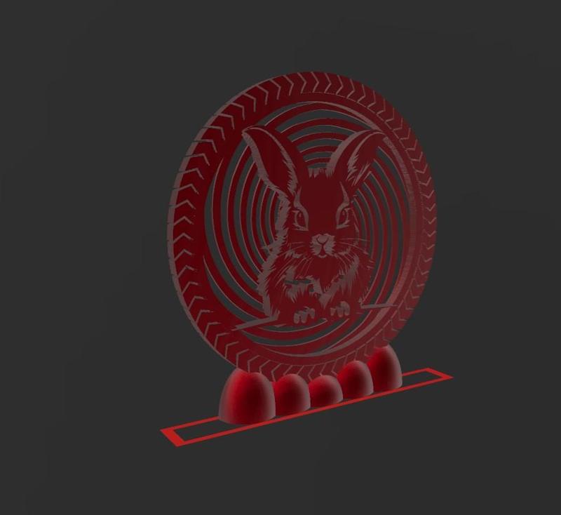 Rabbit Q24 - Quick Print Gift - 2D - NO SUPPORT